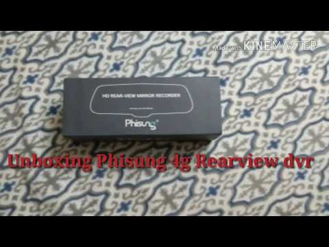 Unboxing Phisung Car 4g rearview mirror dvr and navigation