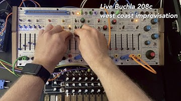 Buchla 208c Easel Command live west coast synthesizer avant-garde improvisation overhead camera