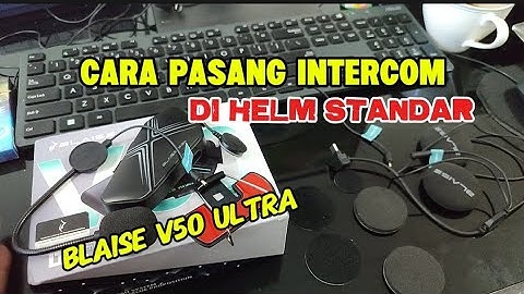 HOW TO INSTALL AN INTERCOM ON A STANDARD HELMET, THE BLAISE V50 ULTRA