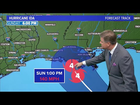 Hurricane Ida could make landfall in Louisiana as a category 4 storm