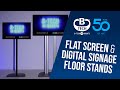 Explore the stylish range of Floor Stands for flat-screen LED TV displays and Digital Signage