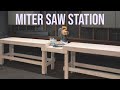 Quick and Easy Miter Saw Station Workbench // Woodworking DIY Project