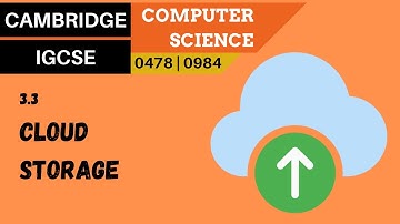 40. CAMBRIDGE IGCSE (0478-0984) 3.3 Cloud storage