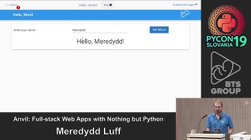 Meredydd Luff - Anvil: Full-stack Web Apps with Nothing but Python