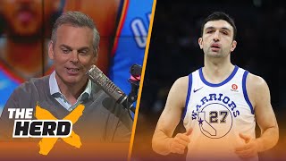 Colin reacts to the NBA not punishing Zaza after his incident with Westbrook | THE HERD