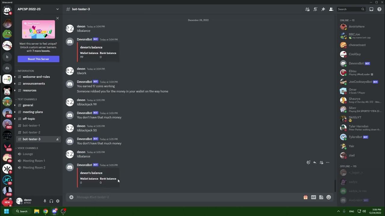 Discord blackjack econ bot youtube