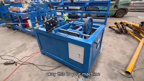 How to run and debug a foot operated chain link fence machine Step 1