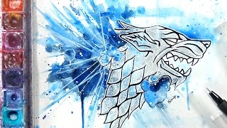Drawing The House Stark Sigil | GAME OF THRONES