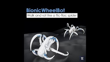 BionicWheelBot - Walk and roll like a flic-flac spider