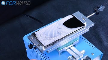 How To Use FW-360+ Two-Button Rotary Edge Separator to Separate Samsung S10+ Edge Screen In-frame