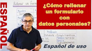 Corte de pelo astronomía imagina Cómo rellenar un formulario con datos personales? - YouTube