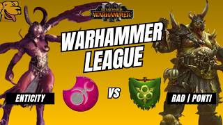 Enticity (Slaanesh) vs Ponti (Nurgle) - Game 1 - Warhammer League #5
