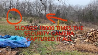 Slowed 10,000 Times The Security Camera Captured It All!