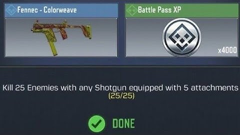 Kill 25 Enemies with any Shotgun equipped with 5 attachments - Target Practice - Call of Duty Mobile