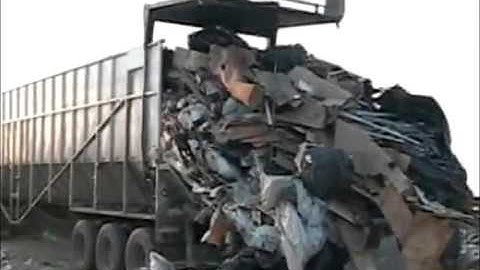 Belt Trailer Dumping Entire Garbage Load In Under 3 Minutes - Trinity Trailer