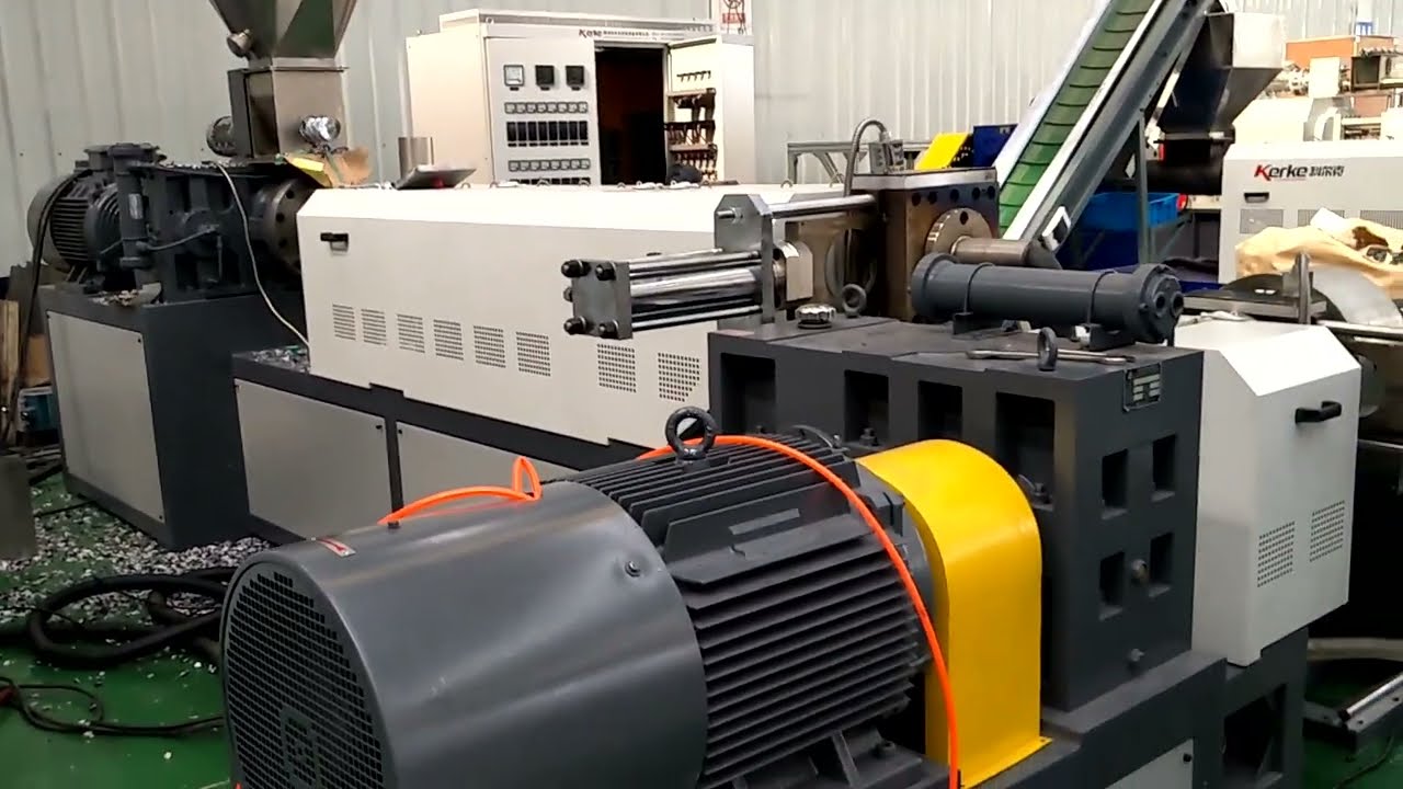 HDPE recycling - Plastic Screw Extruder (Compounding Extruder)