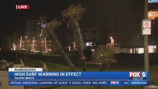 High Surf Warning In Effect