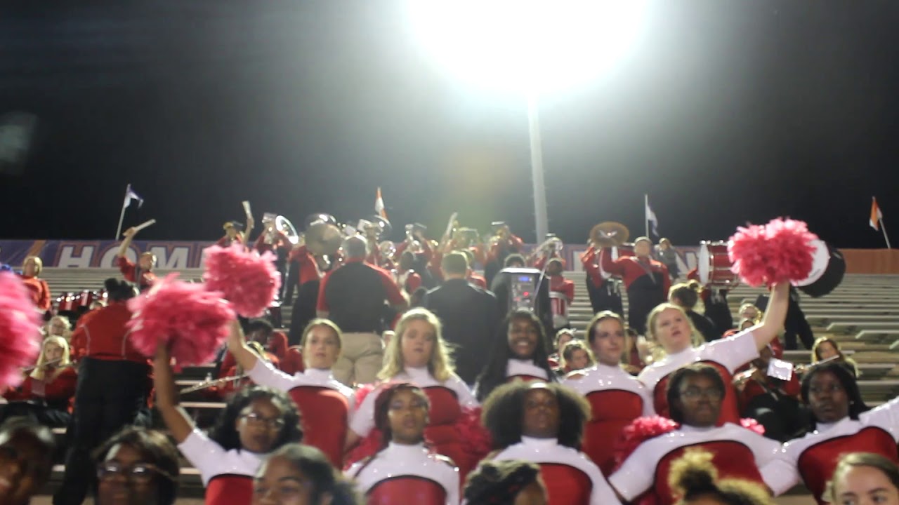 Pineville High School Rebels Marching Band playing their Alma Mater