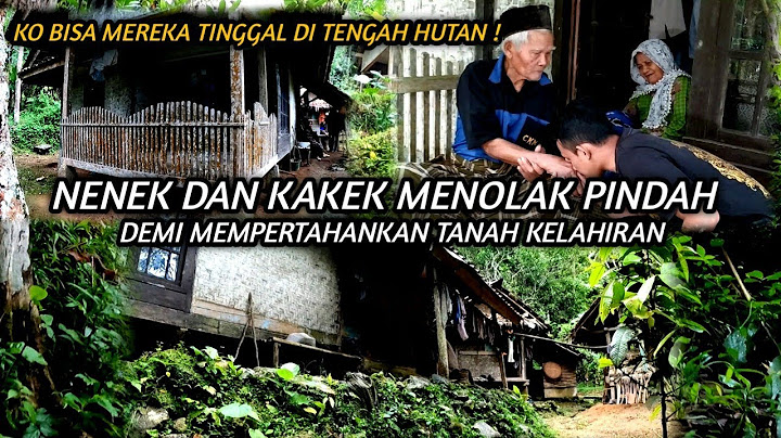 SANGAT BERANI‼️PULUHAN TAHUN SEPASANG LANSIA INI MEMILIH TINGGAL DI TENGAH HUTAN DEMI SESUATU !