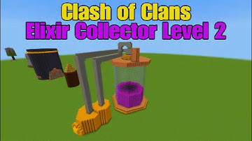 I created the Elixir Collector level 2 from Clash of Clans in Minecraft timelapse