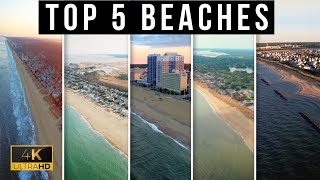 Top 5 Beaches in Virginia Drone TOUR in 4K!