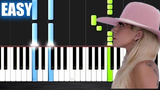 Lady Gaga - Million Reasons - EASY Piano Tutorial by PlutaX chords