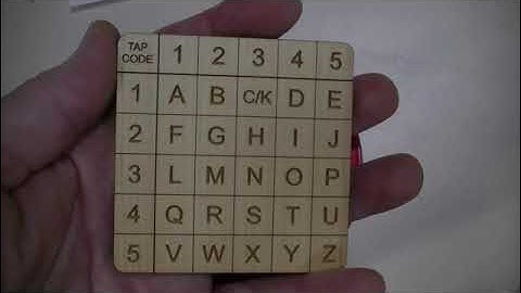 Tap Code Cipher
