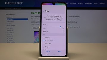 How to Pick Style of Font in LG G8X ThinQ - Change Text Style