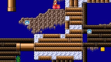 Super Mario Bros. X (SMBX) Custom Level - Iggys Sunken Ship