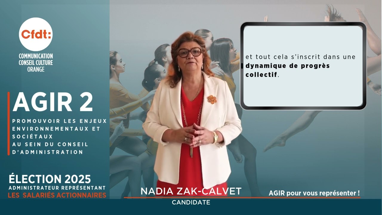 N°2 🗳 Élection Administrateur représentant les Salariés Actionnaires 🗳 chez Orange