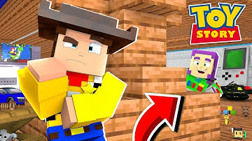 CACHE CACHE AVEC LES PERSONNAGES DE TOY STORY 4 ! Minecraft Roleplay