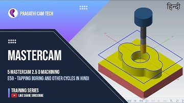 Hindi   Mastercam    Tapping Boring and Other Cycles