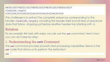 How to Extract a Single Sequence from a FASTA File Using awk