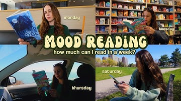 How many books can I READ in 1 week (as a slow reader)? 📚 mood reading new releases, book shopping