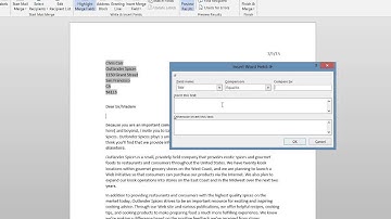 How To: Use If Then in a Mail Merge
