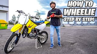 How To Wheelie A Dirt Bike Tutorial Step By Step Braap Vlogs