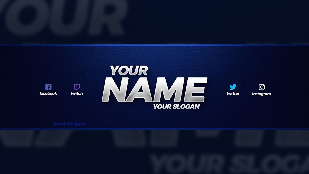 NEW FREE 21 YouTube Banner Template! - (Free YouTube Banner With Youtube Banners Template