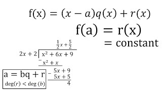 Polynomial Remainder Theorem: Proof + Factor Theorem