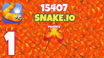 Snake.io - Gameplay Walkthrough Part #1- Phoenix (iOS, Android)