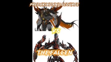The Fallen ROTF Bayverse vs Predaking TFP primeverse and Scourge ROTB Knightverse #capcut #editor