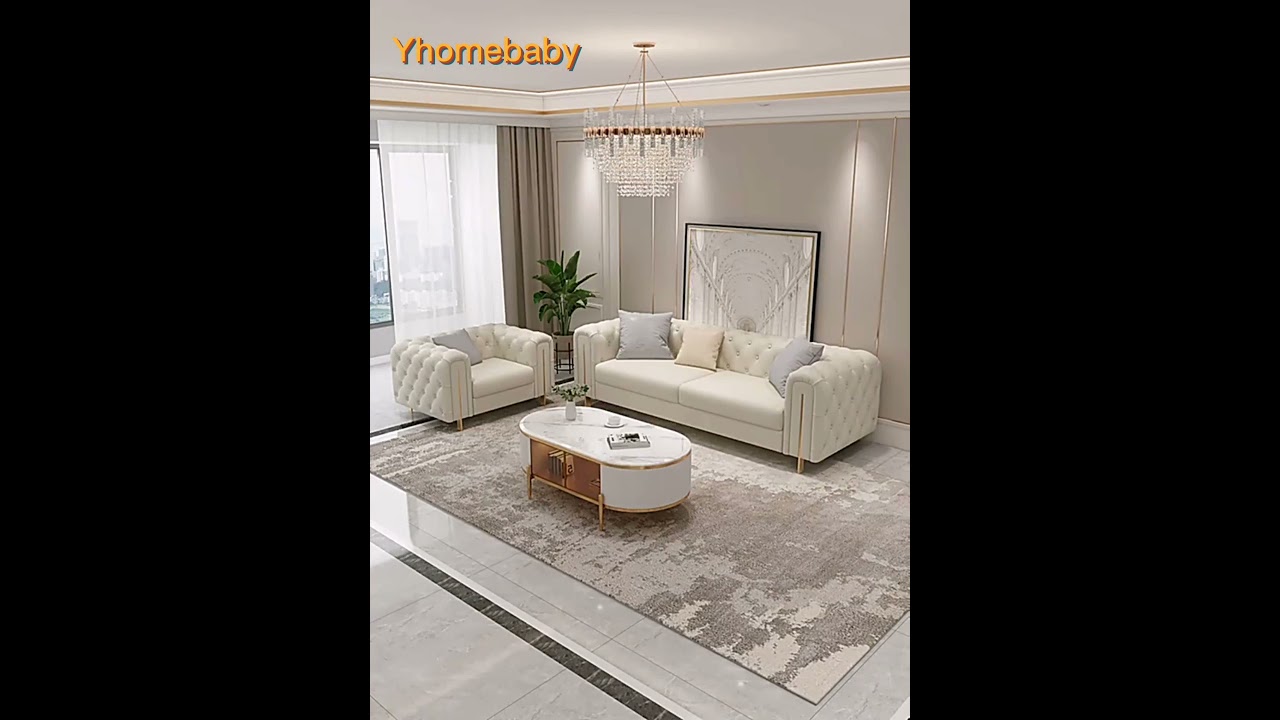 First layer cowhide Nappa leather sofa White living room lounge sofa