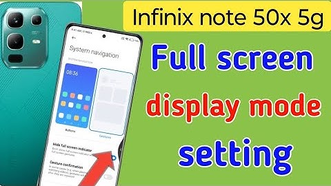 how to display full screen on Infinix note 50x 5g | Infinix note 50x full screen display settings