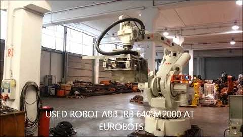 USED FLEX PALLETIZER ROBOT ABB IRB 640 M2000 AT EUROBOTS