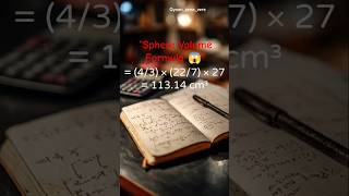Board Exam Maths Formula 😳 | Sphere Volume#math#shorts #study#formula
