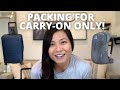 How to pack for fulltime travel  tips for carryon only