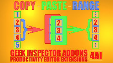 COPY-PASTE-RANGE Geek Inspector Addons - Plugin for Unity Game Engine