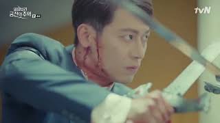 Jin-woo haunted by his dead friend (Memories of The Alhambra E04)Kdrama hurt scene/injured male lead