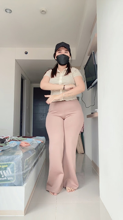 tiktok estehpucuk23 celana coklat nungging