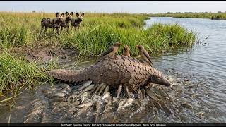 Nature's Cleanup Crew: Fish and Oxpeckers Save a Tick-Infested Pangolin