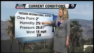 Chief Meteorologist Erin Christiansen's KGUN 9 Forecast at 5:00PM Wednesday, June 19, 2013